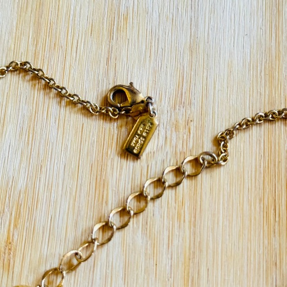 Kate Spade New York Garden Party Necklace Daisy Collar gold chain designer 20" - Picture 5 of 6